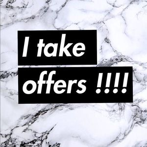 | I now take offers |